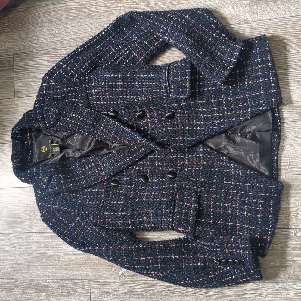 House of Harlow 1960 Multicolor Tweed Blazer